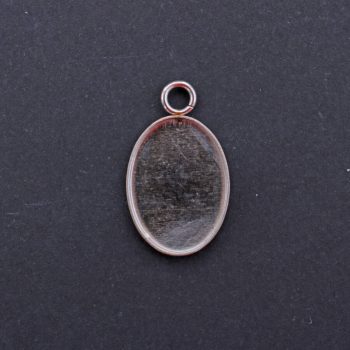 Ovális medál alap - 15x11mm - 5db