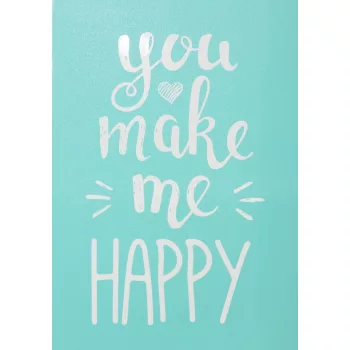 Szita-stencil 147 x 210mm - you make me HAPPY
