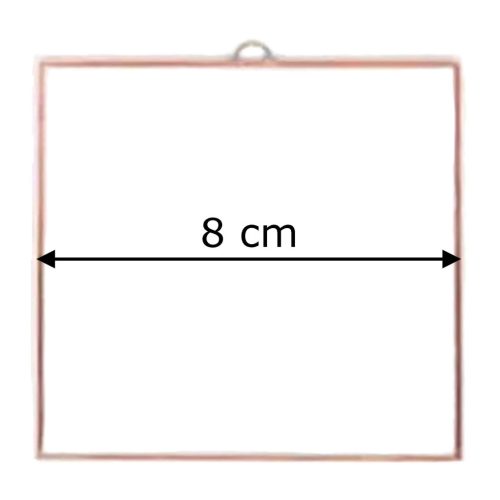 Fóliázott üveg 3mm négyszög 8cm x 8cm