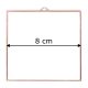Fóliázott üveg 3mm négyszög 8cm x 8cm