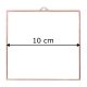 Fóliázott üveg 3mm négyszög 10cm x 10cm