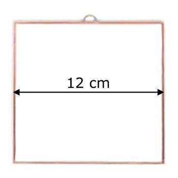 Fóliázott üveg 3mm négyszög 10 cm x 10 cm