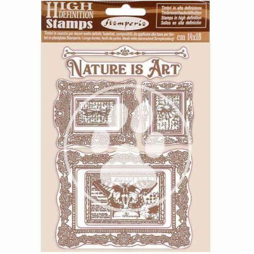 HD Natural Rubber Stamp cm 14x18 - Nature is Art frames