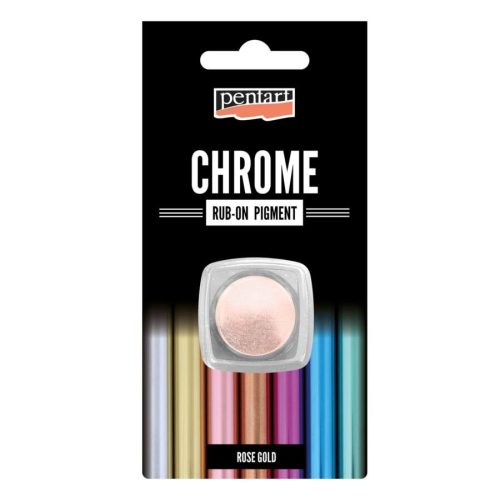Rub-on pigment chrome effect 0,5g - rózsaarany