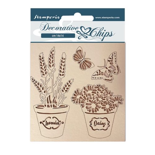Stamperia chipboard - Provance vázák