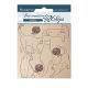 Chipboard cm 14x14 - Provence cicák gombolyaggal
