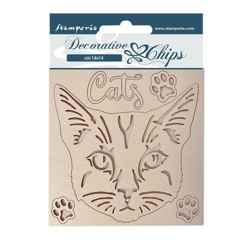 Chipboard cm 14x14 - Provence macska