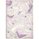 Stamperia rizspapír A/4 -  Provence levelek