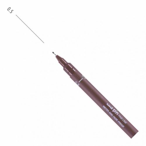 UNI PIN rajzmarker szépia 0,5 mm