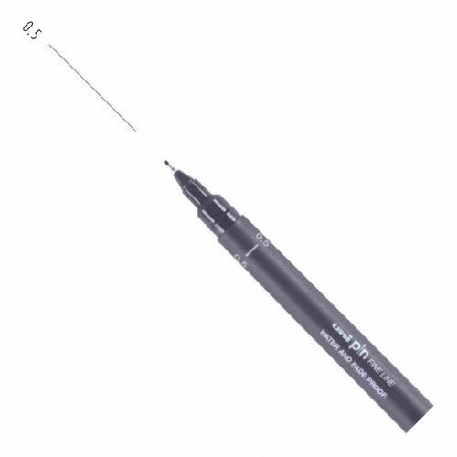 UNI PIN rajzmarker sötétszürke 0,5 mm