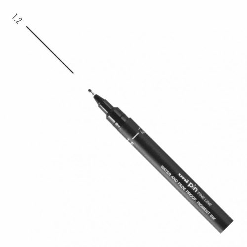 UNI PIN rajzmarker fekete 1,2 mm