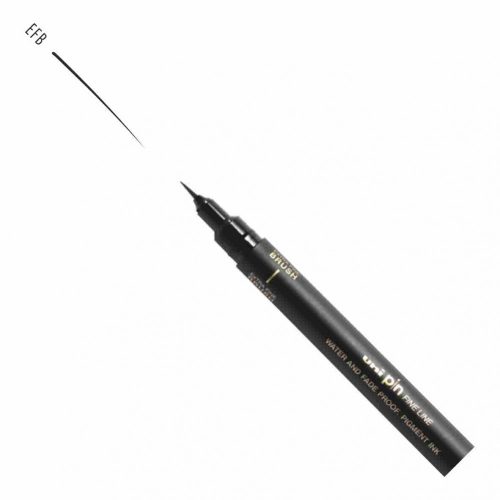 UNI PIN ecset rajzmarker fekete extra vékony
