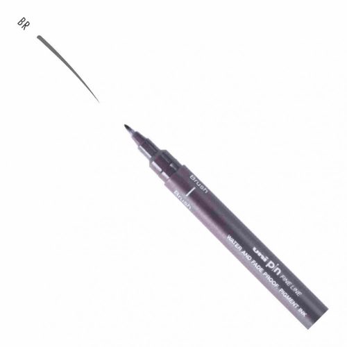 UNI PIN ecset rajzmarker sötétszürke