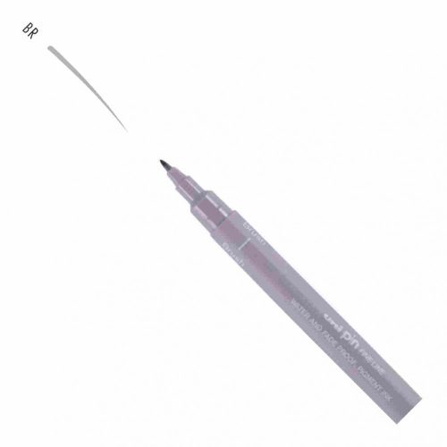 UNI PIN ecset rajzmarker világosszürke