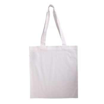   Lenvászon bevásárlószatyor hosszú fülű 38cm x 42cm fehér