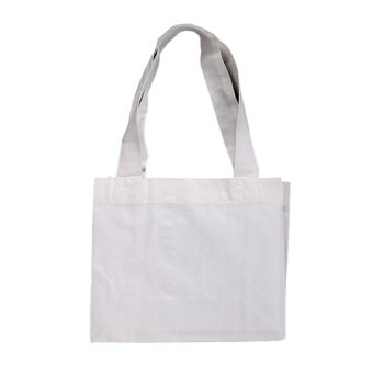 Bevásárlószatyor, talpas, kicsi, fehér