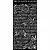 Vastag stencil 12cm x 25cm - Garden of Promises - Virágos kert