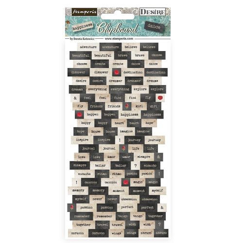 Chipboard cm 15x30 - Desire