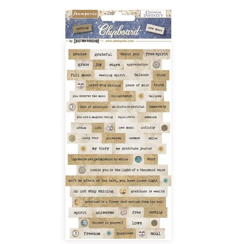 Chipboard cm 15x30 - Cosmos Infinity