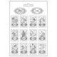 Lágy PVC öntőforma A/4 - Cosmos Infinity zodiac