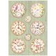 Stamperia rizspapír A/4 - Create Happiness Welcome Home clocks