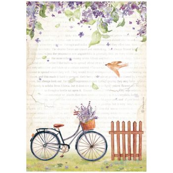 A4 Rizspapír csom. - Create Happiness Welcome Home bicycle