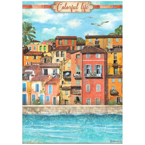 A4 rizspapír csom. - Blue Dream colorful life