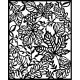 Vastag stencil - Magic Forest leaves - 20x25cm