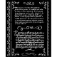 Vastag stencil cm 20X25 - Vintage Library letters