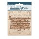 Chipboard cm 14x14 - Vintage Library letters