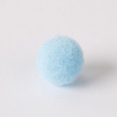 Zsenília pompon 1 cm  - világoskék