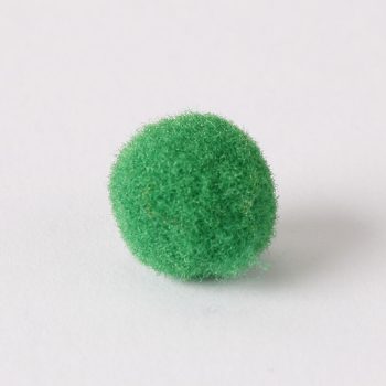Zsenília pompon 1 cm  - sötétzöld 100 darabos csomag