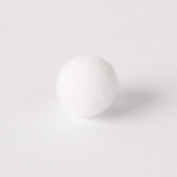 Zsenília pompon 1 cm  - fehér