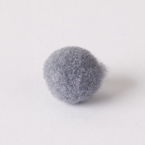 Zsenília pompon 1 cm  - sötétszürke