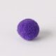 Zsenília pompon 1 cm  - sötétlila