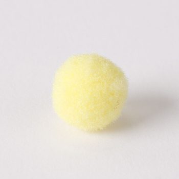 Zsenília pompon 1 cm  - sárga 100 darabos csomag
