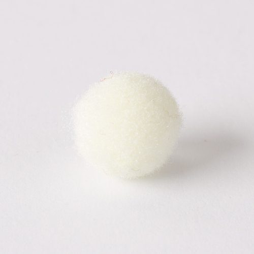 Zsenília pompon 1 cm  - világosbézs