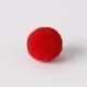 Zsenília pompon 2 cm  - piros