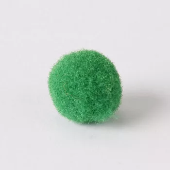 Zsenília pompon 2 cm  - sötétzöld 100 darabos csomag
