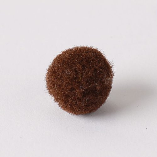 Zsenília pompon 2 cm  - sötétbarna