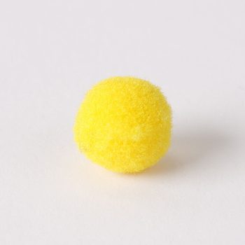 Zsenília pompon 2 cm  - mustársárga 100 darabos csomag