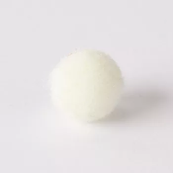 Zsenília pompon 2 cm  - világosbézs 100 darabos csomag