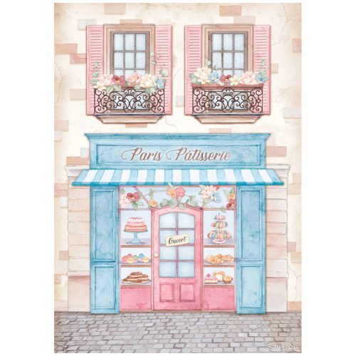 Stamperia rizspapír A/4 - Create Happines -Oh lá lá - Patisserie