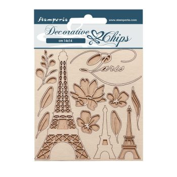 Chipboard cm 14x14 - Create Happiness Oh lá lá Tour Eiffel