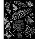 Vastag stencil 20cm x 25cm  - Sunflower Art leaves