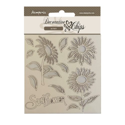 Chipboard cm 14x14 - Sunflower Art