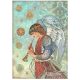 A4 rizspapír csom. - Christmas Greetings angel