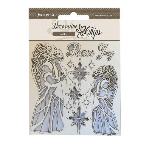 Chipboard cm 14x14 - Angels