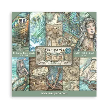   Scrapbooking kis tömb 10 lap cm 20,3X20,3 (8"X8") - Songs of the Sea