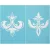 Szita stencil - Anjou liliomok 215mm x 275mm